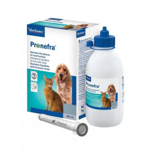 VIRBAC PRONEFRA papildbarība kaķiem, suņiem Hroniskā nieru mazspēja 180ml